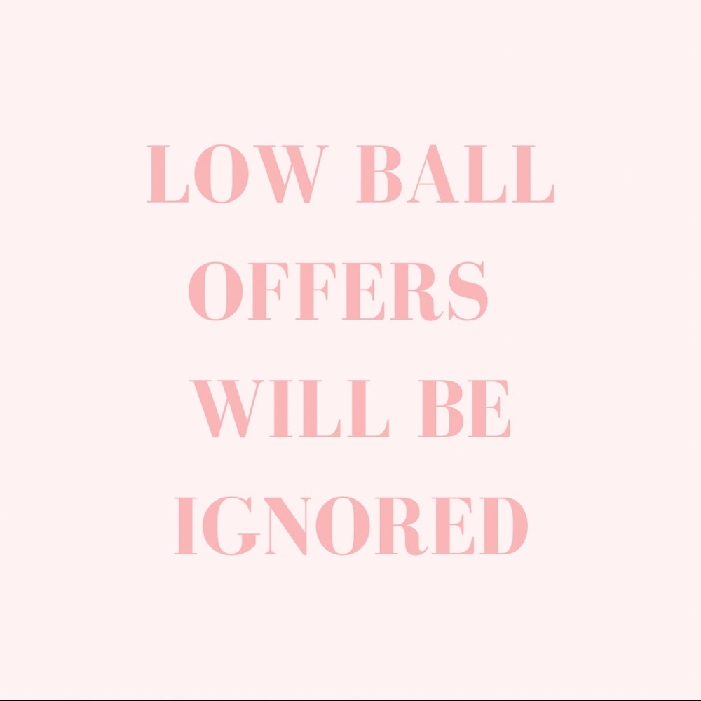 Please be respectful with your offers and remember that Poshmark takes 20%.